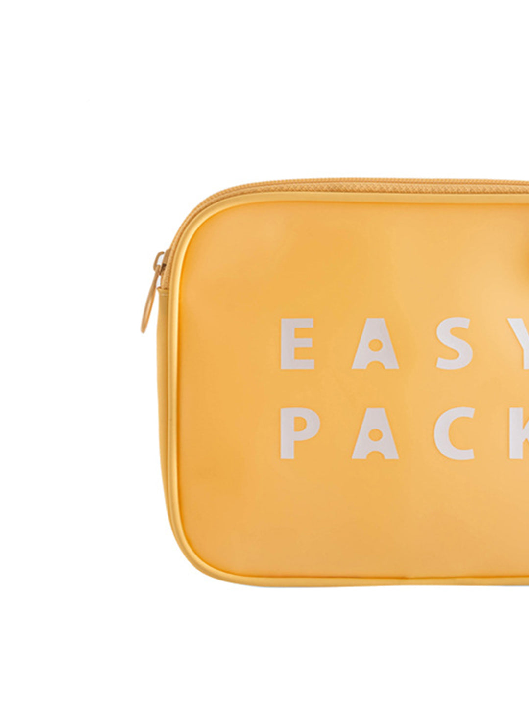 VON CASA Yellow Plastic Travel Pouch