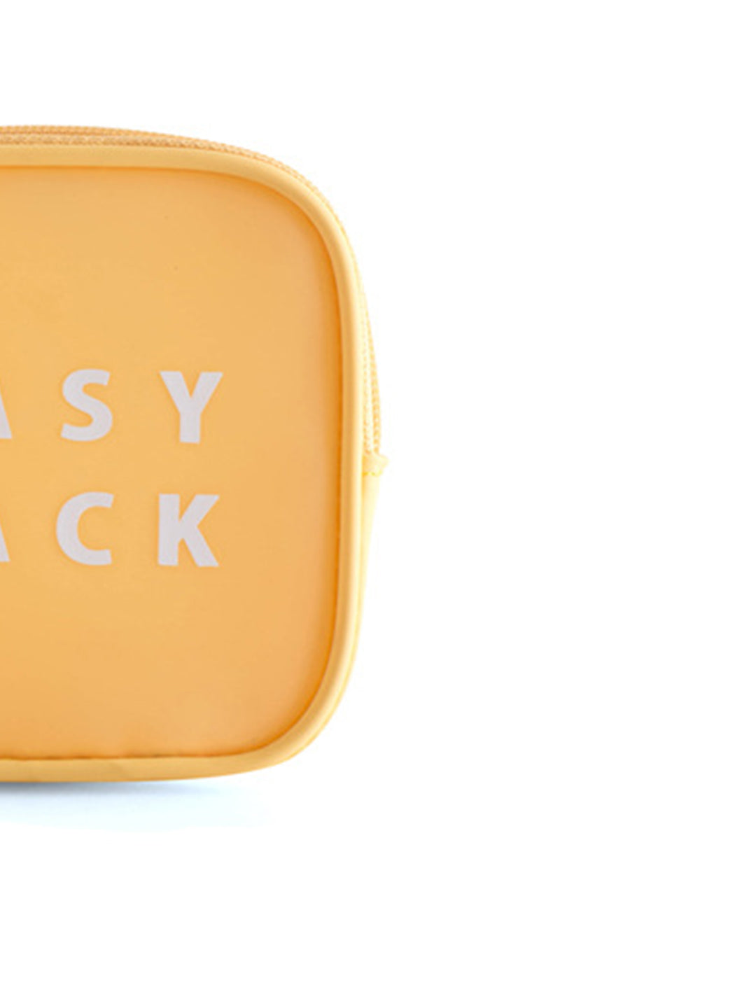 VON CASA Square Plastic Travel Pouch - Easy Pack - Yellow