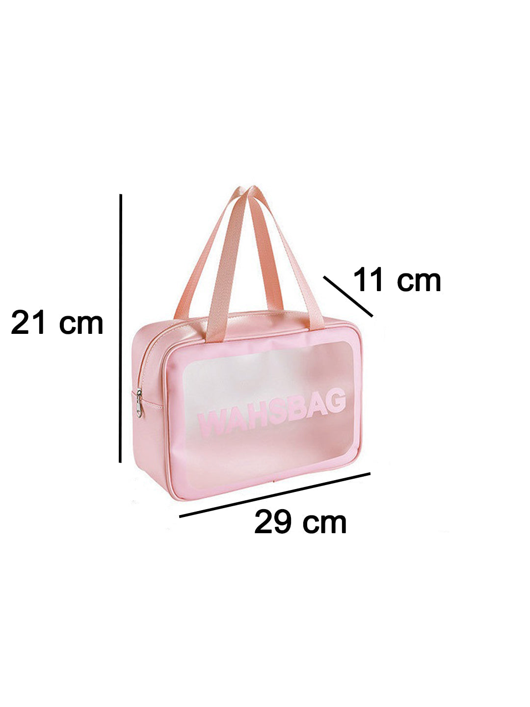 VON CASA Transparent Multicolorpurpose Travel Pouch - Pink