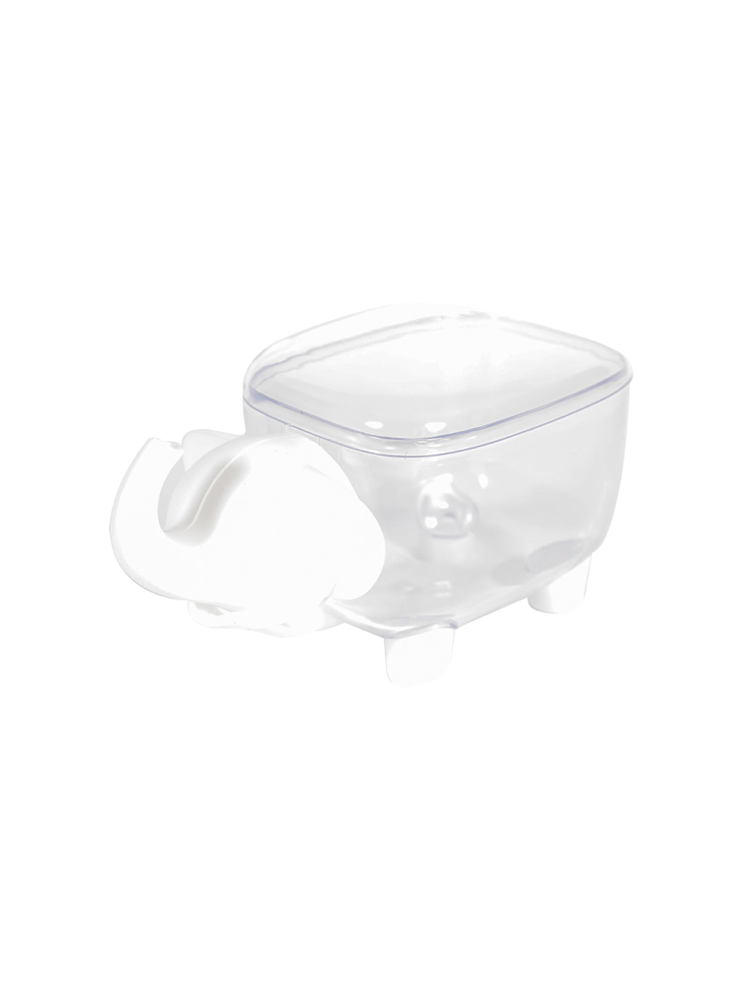 VON CASA Elephant Shaped Plastic Box - 15X8X8Cm - White