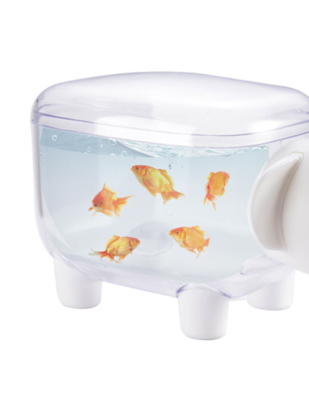 VON CASA Elephant Shaped Plastic Box - 15X8X8Cm - White