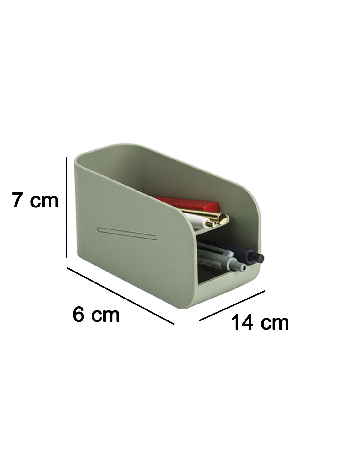 VON CASA Desk Organizer Storage Box - Green