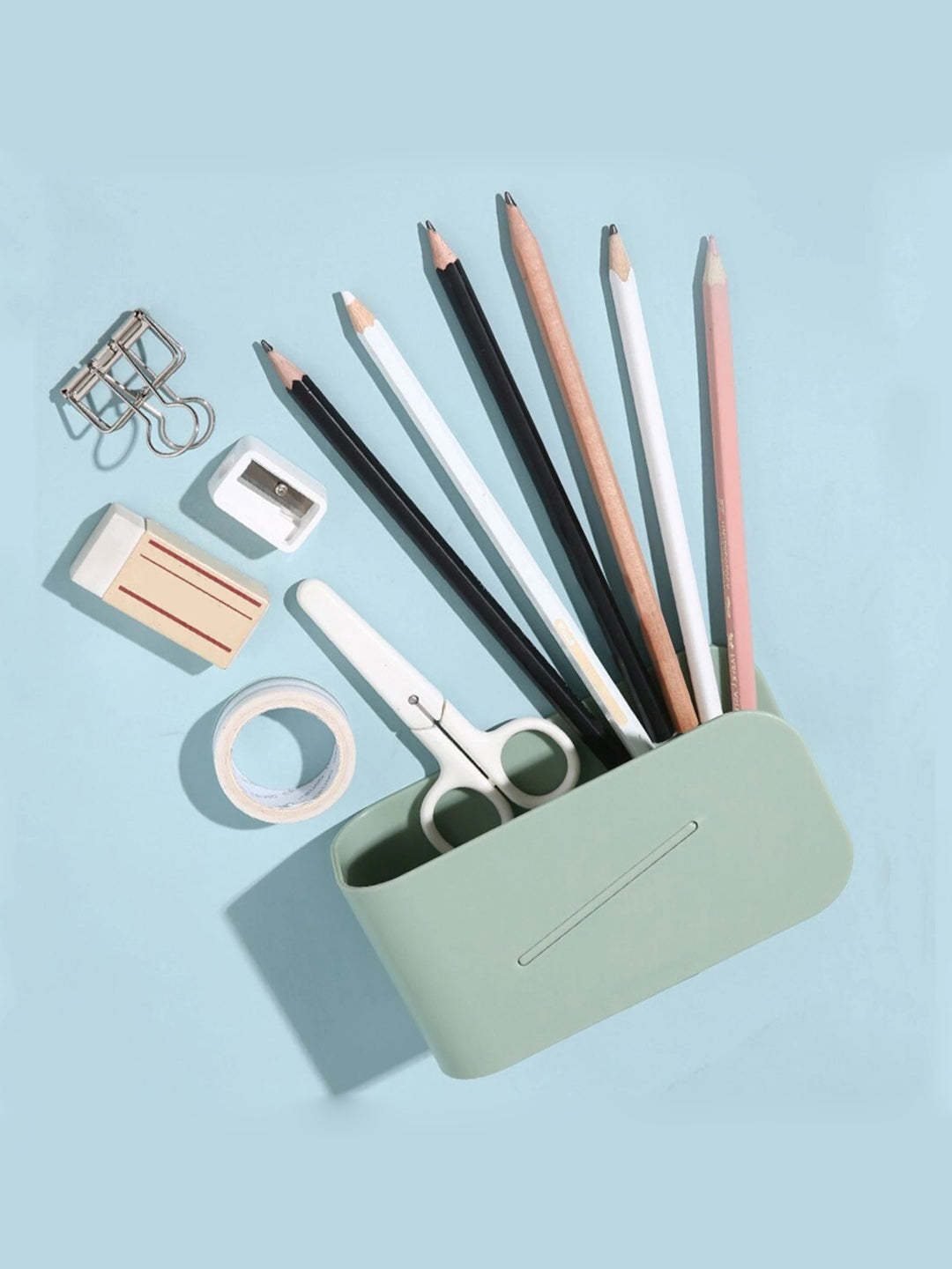 VON CASA Desk Organizer Storage Box - Green