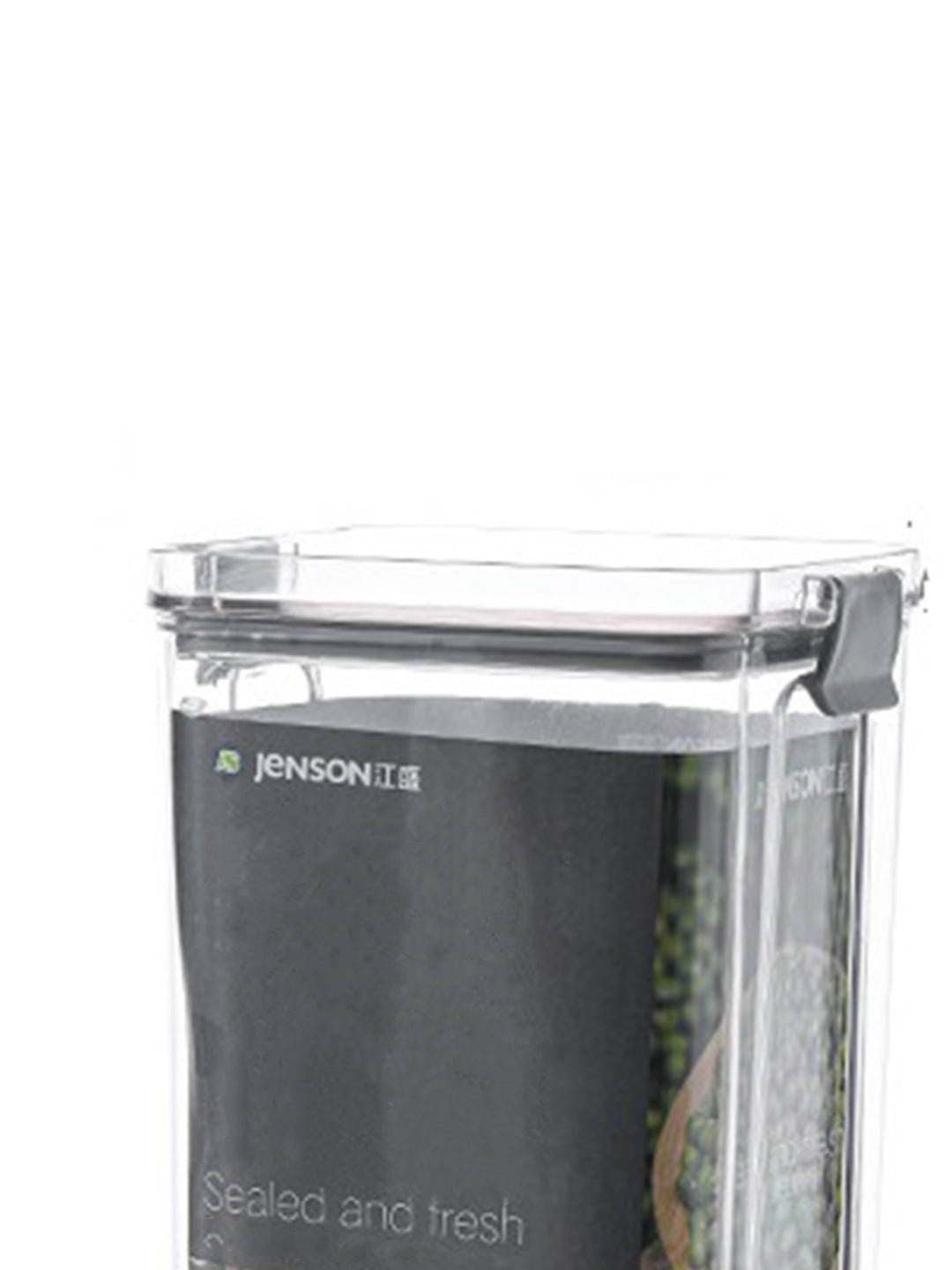 VON CASA Medium Plastic Storage Container - Transparent & Grey
