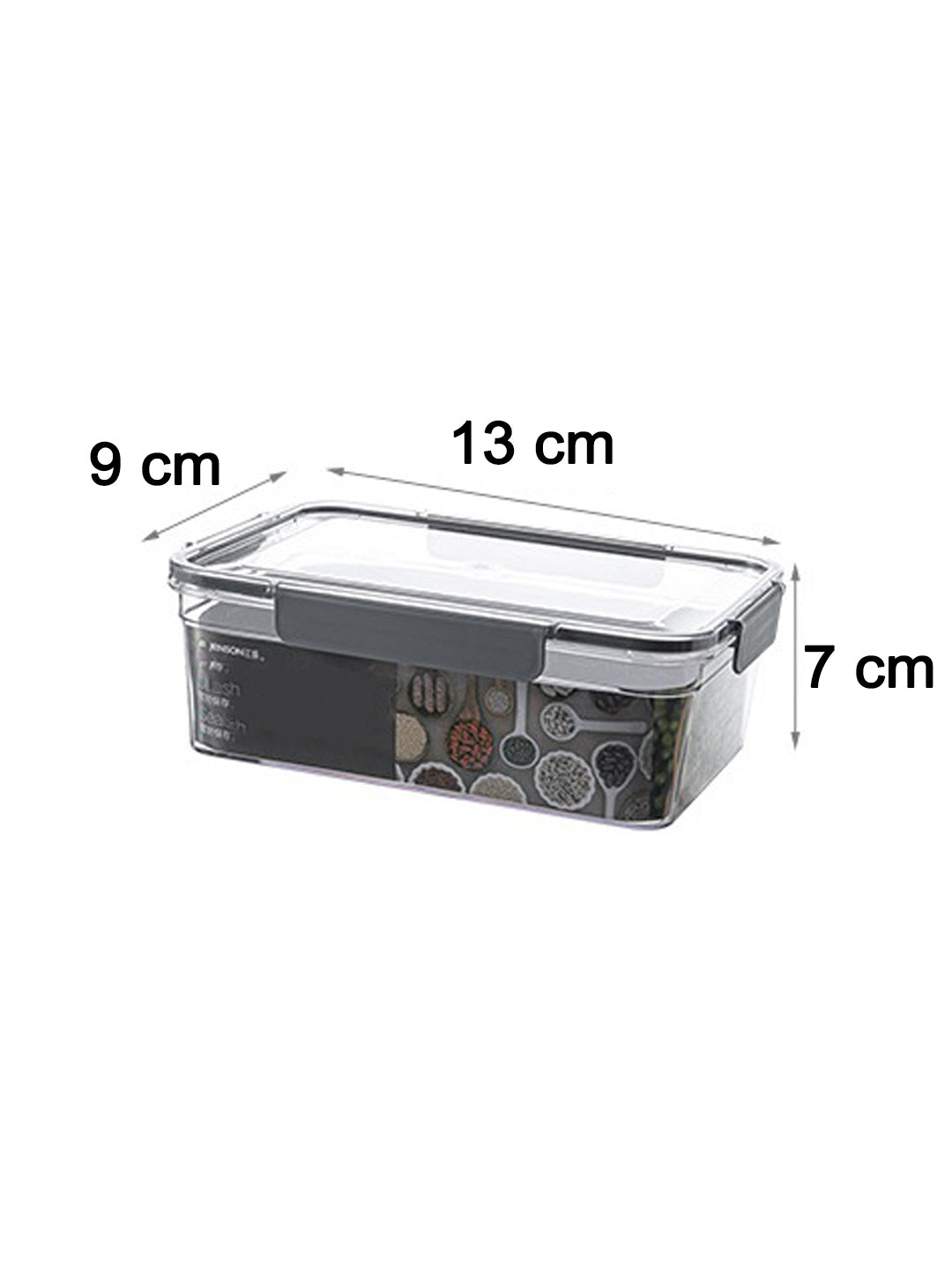 VON CASA Large Plastic Air Tight Container - Transparent