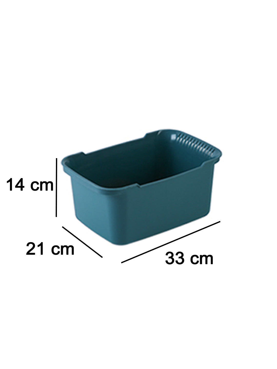 VON CASA Multicolorpurpose Portable Storage Basket - Dark Blue