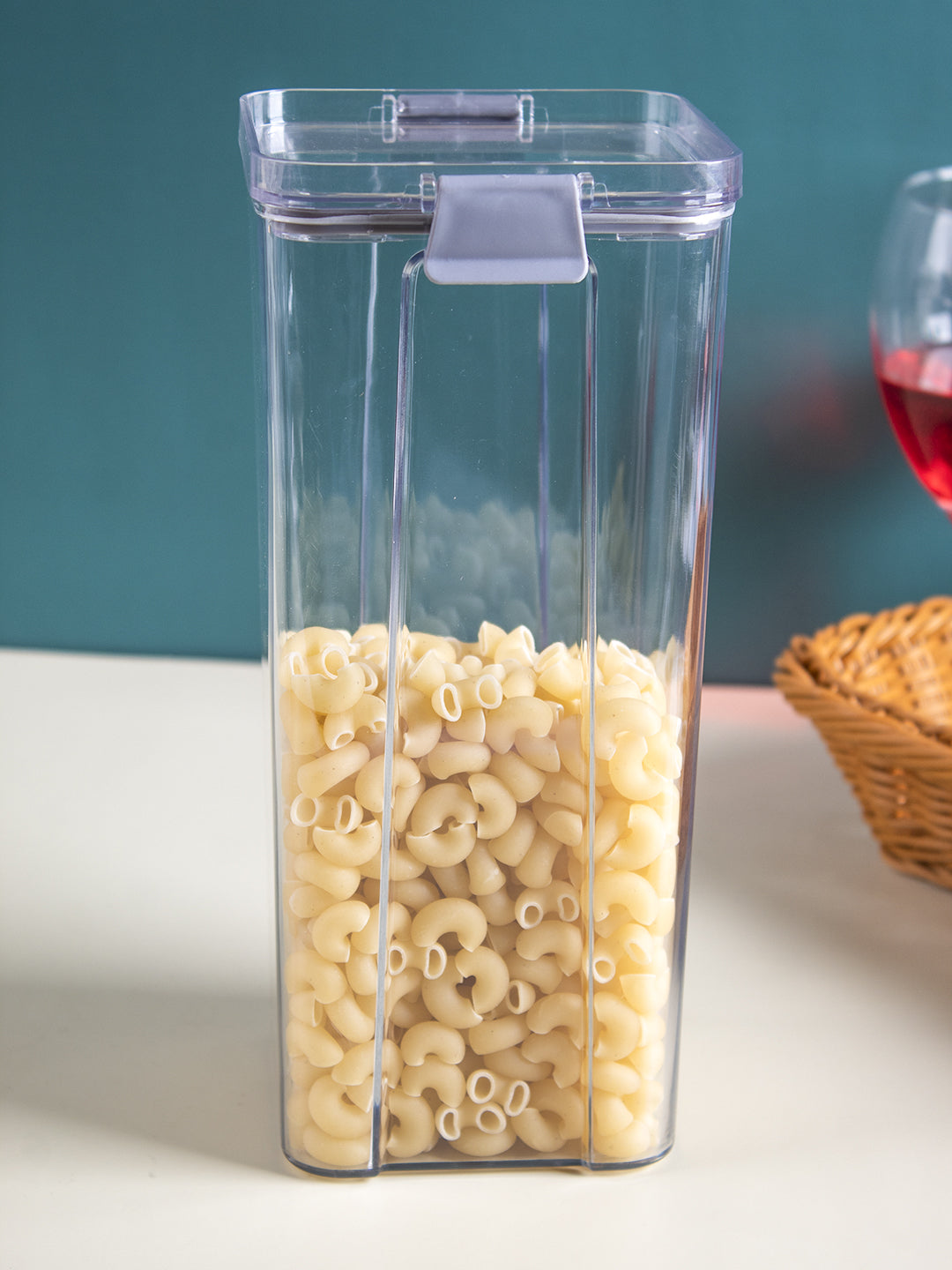 VON CASA Airtight Kitchen Storage Box - Transparent, 10 X 10 X 23cm