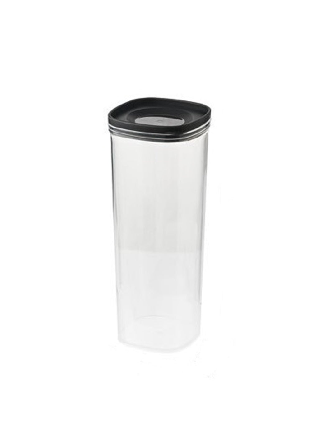 VON CASA Kitchen Cabinet Tall Airtight Plastic Containers - Black, Transparent