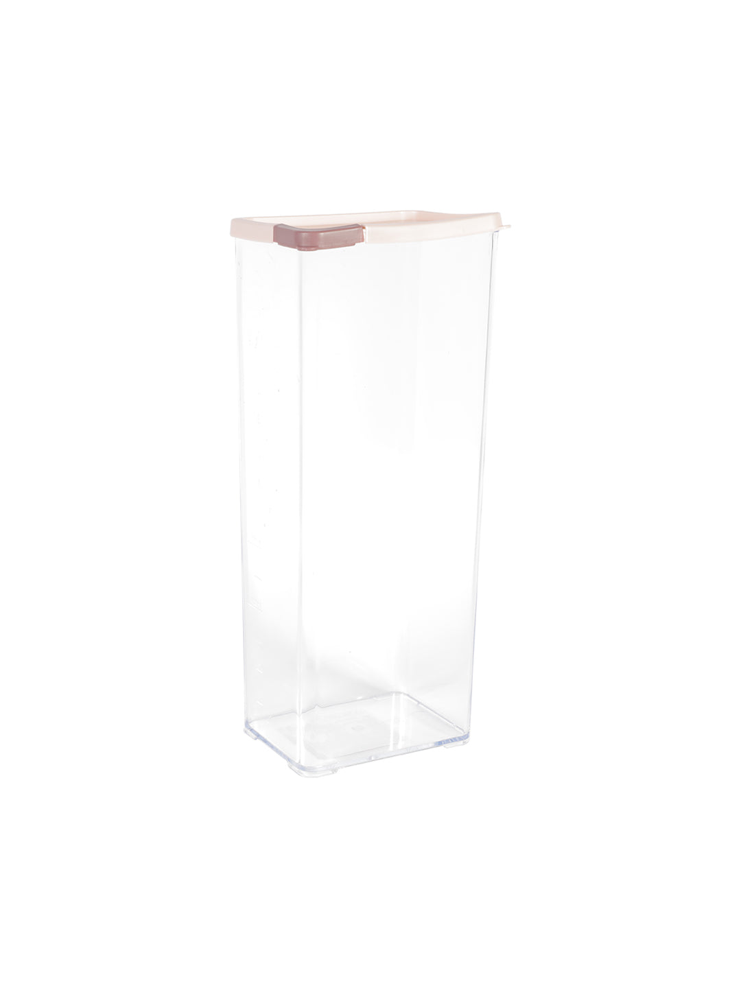 VON CASA Tall Plastic Cereal Dispenser Jar With Lid - Pink