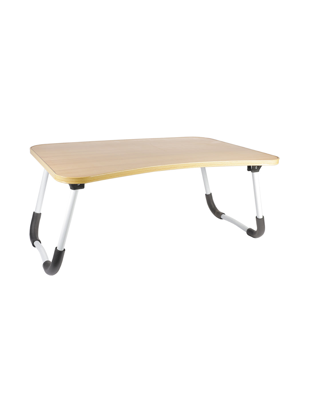 VON CASA Foldable And Portable Wooden Laptop Table - Grayish Yellow