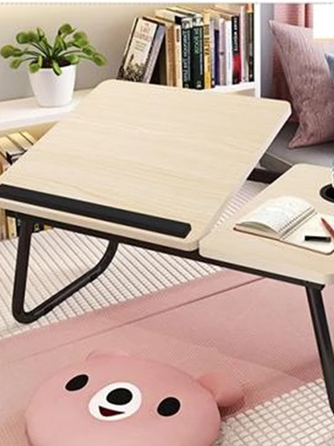 VON CASA Multicolor-Purpose Laptop Table - Off White