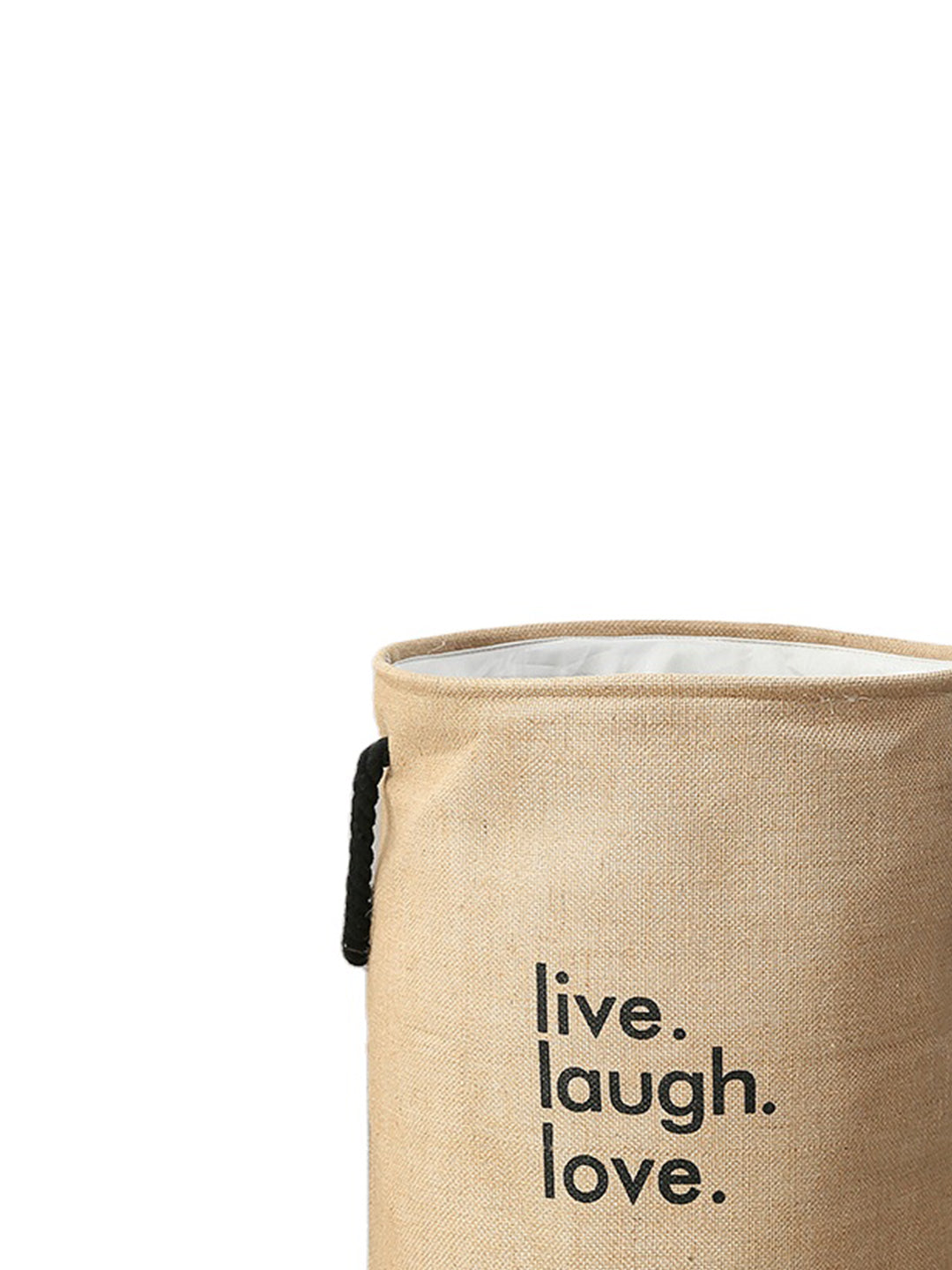VON CASA Canvas Laundry Storage Basket - 80 Litre - Beige