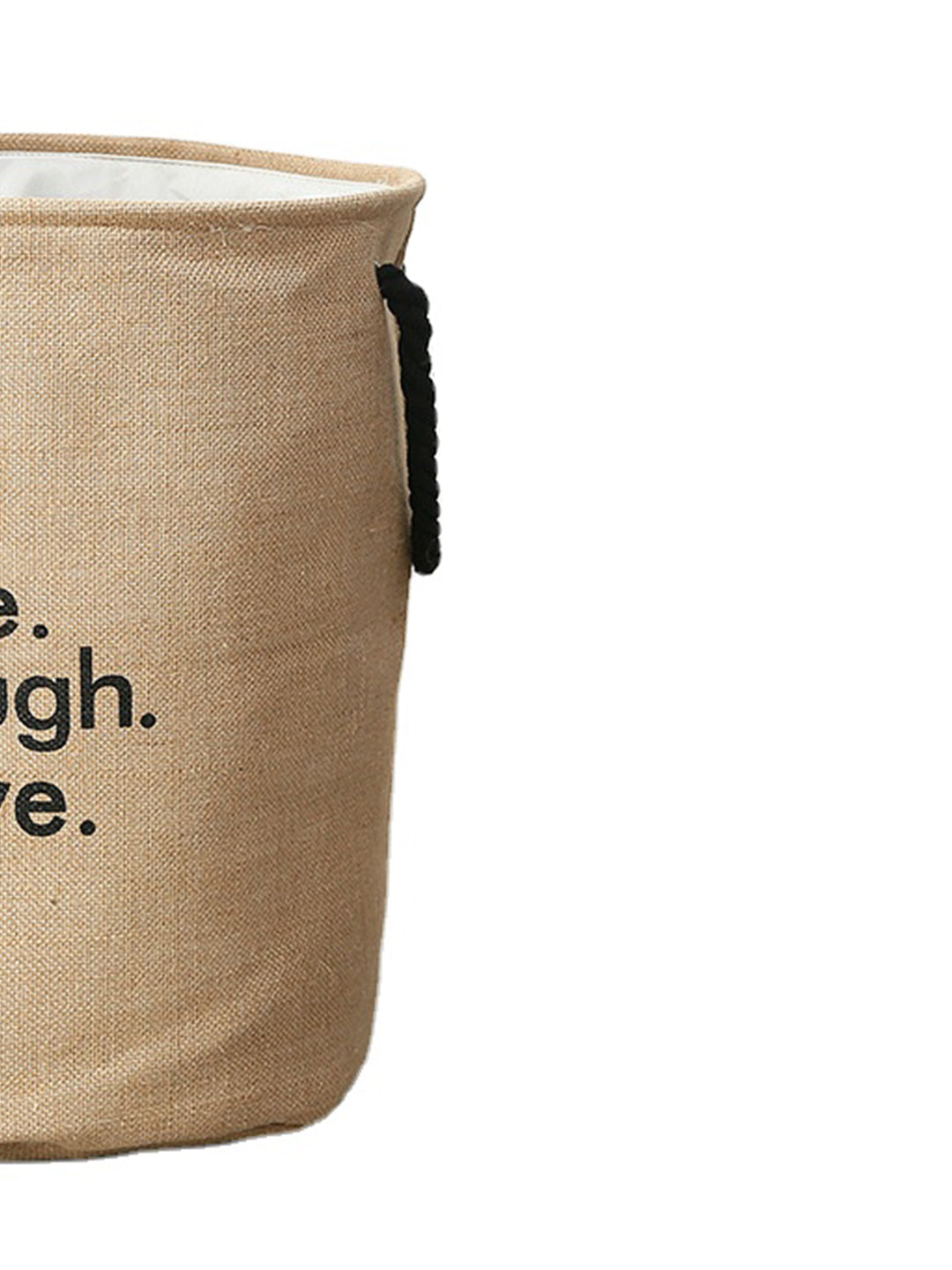 VON CASA Canvas Laundry Storage Basket - 80 Litre - Beige