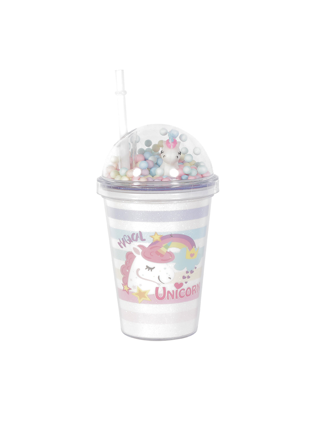 VON CASA 400Ml Sipper Tumbler With Straw Lid - White