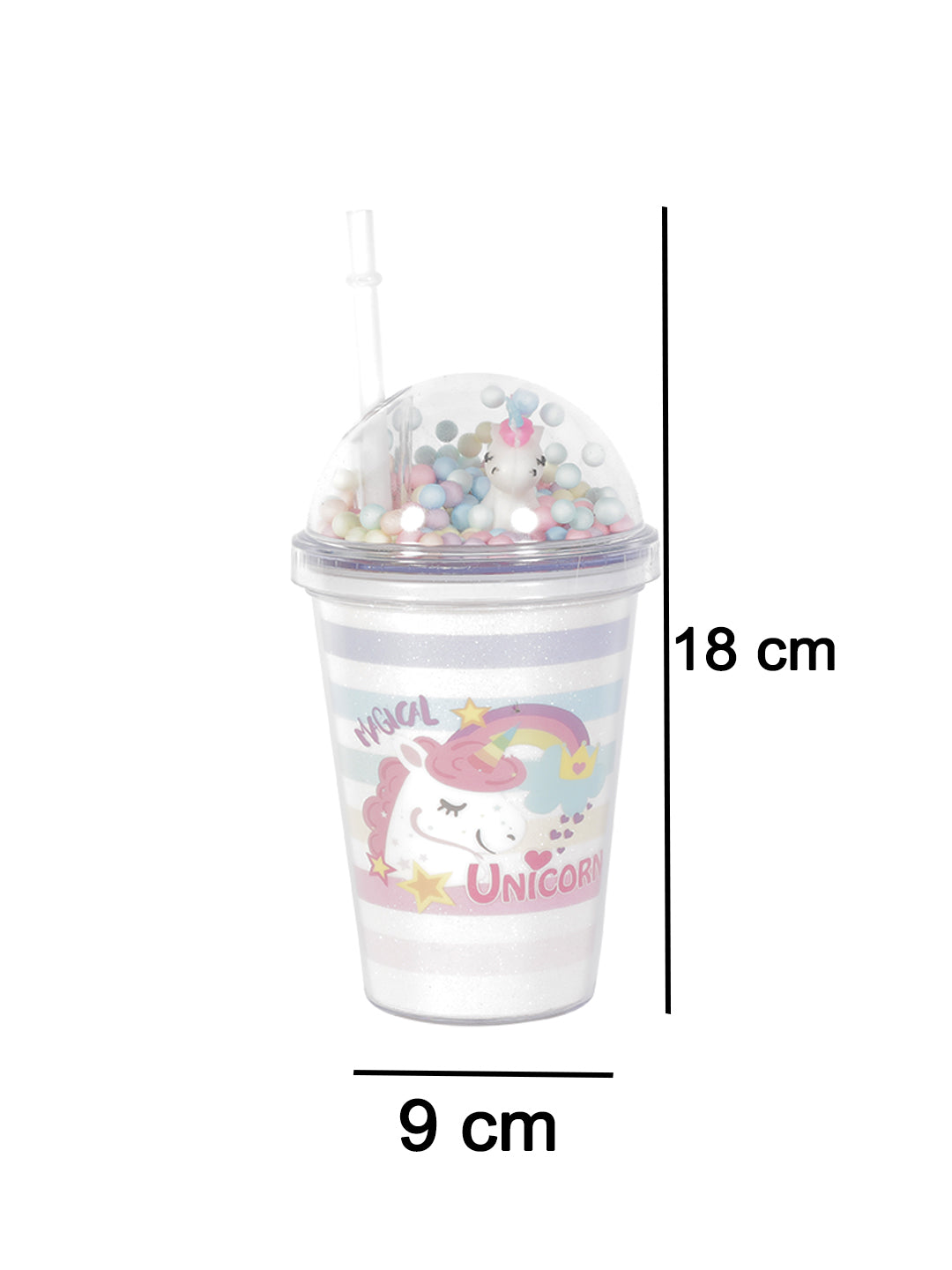 VON CASA 400Ml Sipper Tumbler With Straw Lid - White