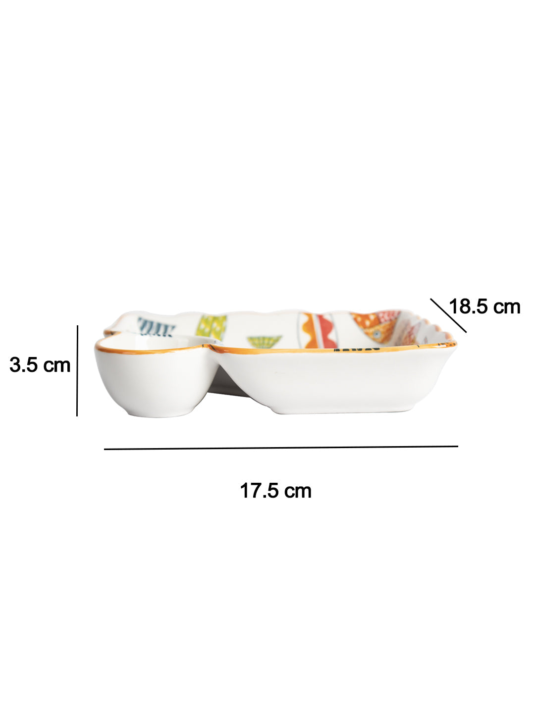 VON CASA Round Ceramic Serveware Plates