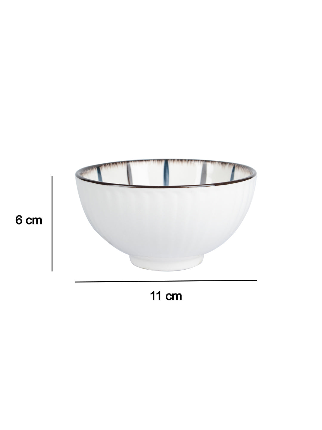 VON CASA Round Tableware Ceramic Serving Bowl - Off White