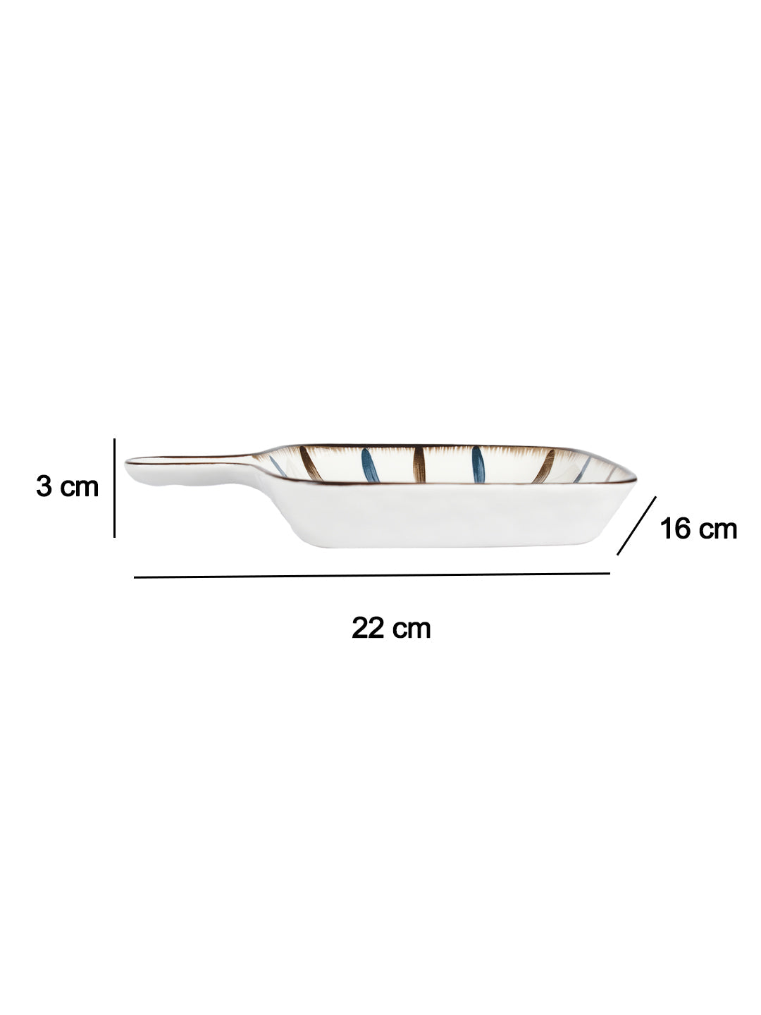 VON CASA Round Ceramic Serveware Dish Plates - Off White