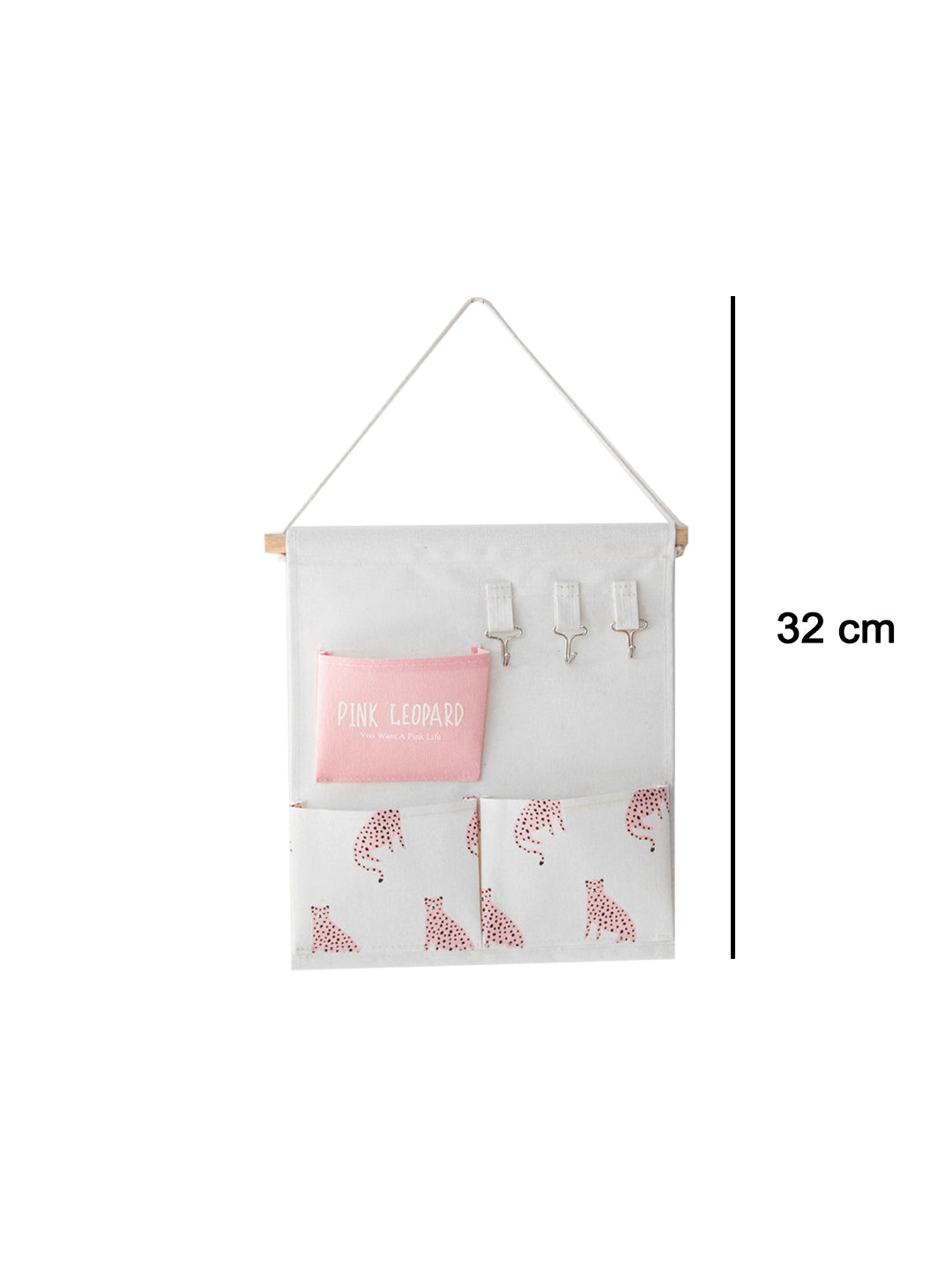 VON CASA Wall Storage Organizer 3 And Key Hook - Multicolor
