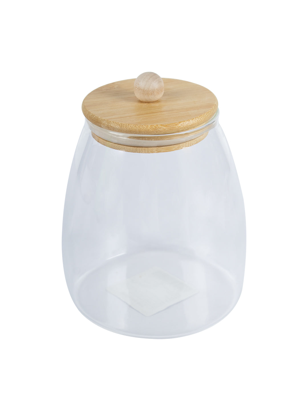 VON CASA Transparent Canister Jar With Lid - Glass, Transparent