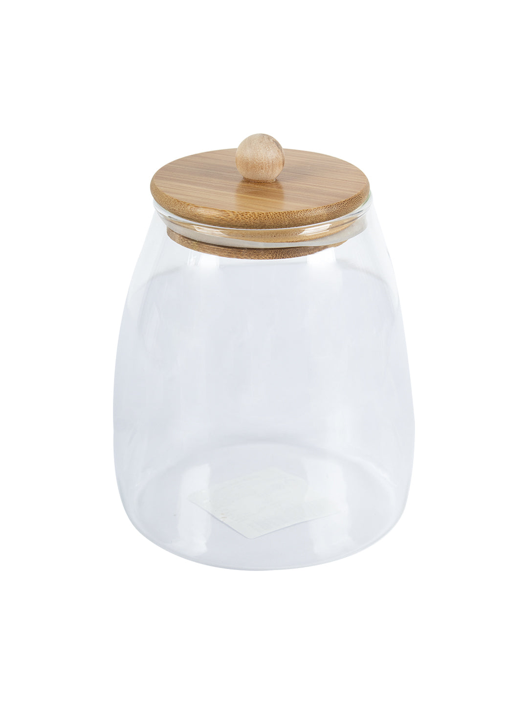 VON CASA Transparent Canister Jar With Lid - Transparent. Glass