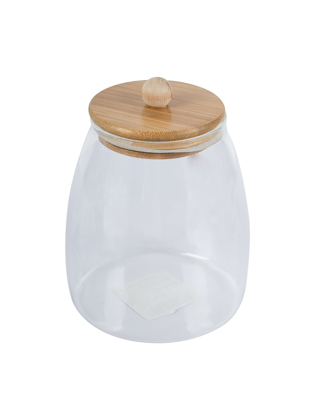 VON CASA Transparent Canister Jar With Lid - Transparent. Glass