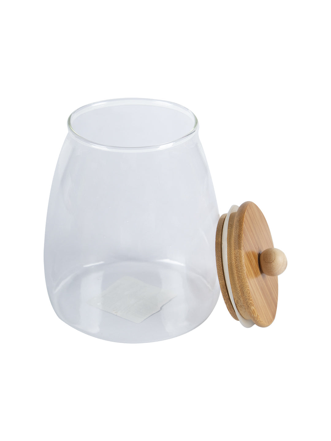VON CASA Transparent Canister Jar With Lid - Transparent. Glass