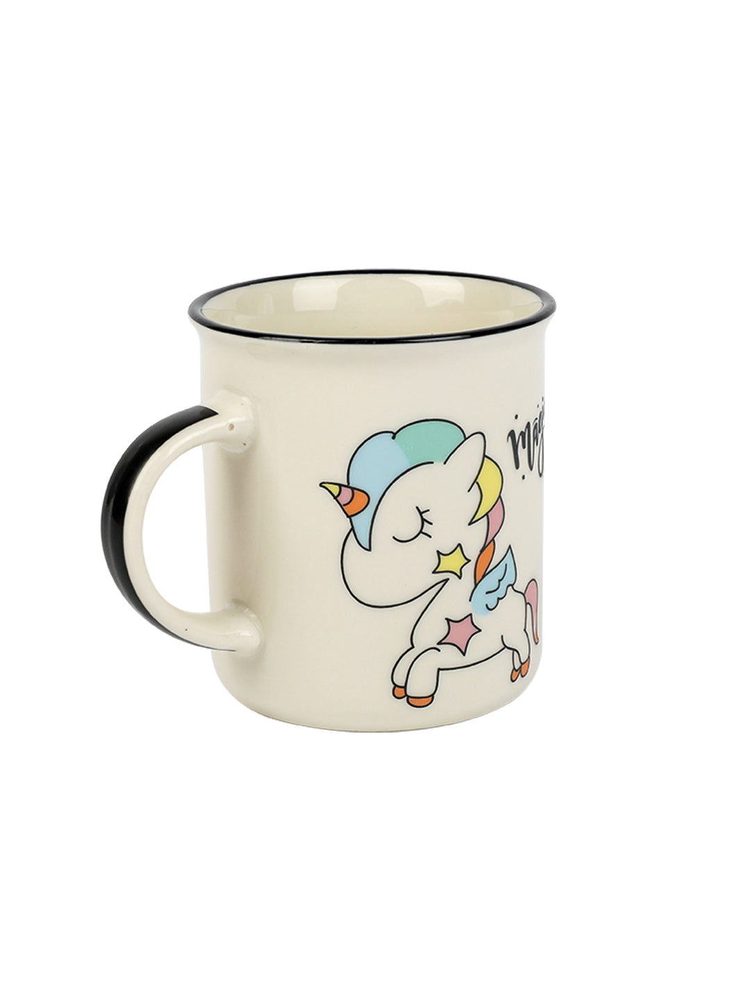 VON CASA 350Ml Kids "magic" Unicorn Mug - White