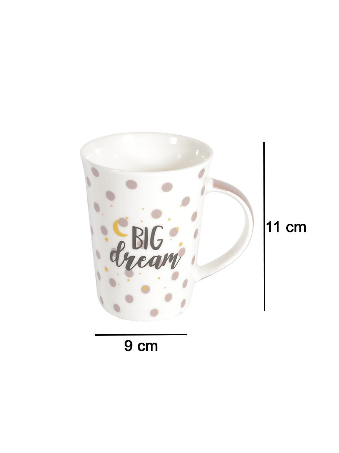 VON CASA 350Ml "BIG dream" Big Mug - White