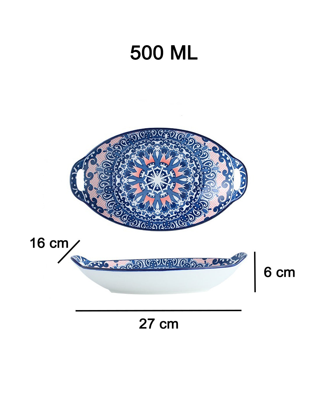 VON CASA Blue Serving Platters