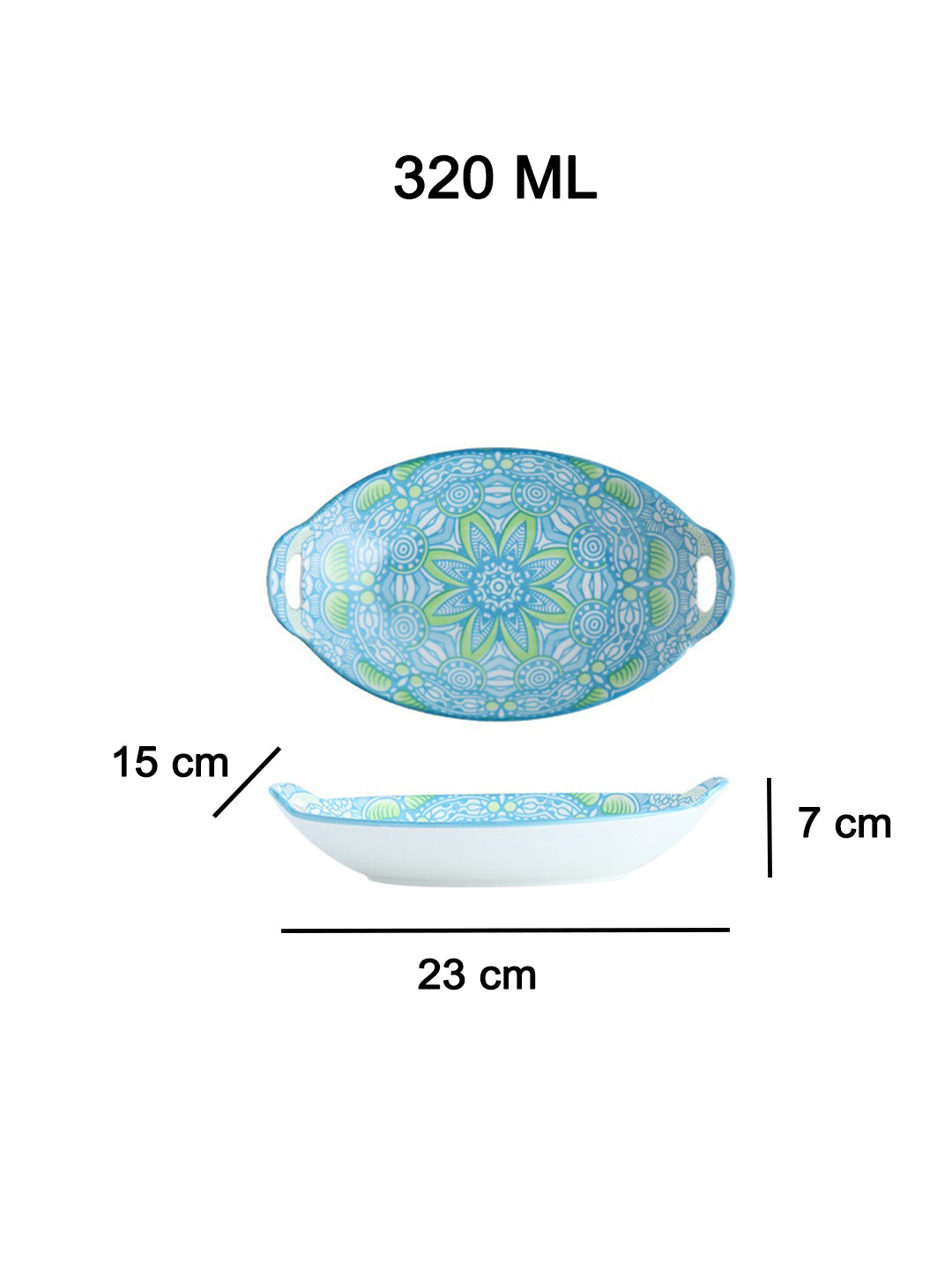 VON CASA Serving Platters - Sky Blue
