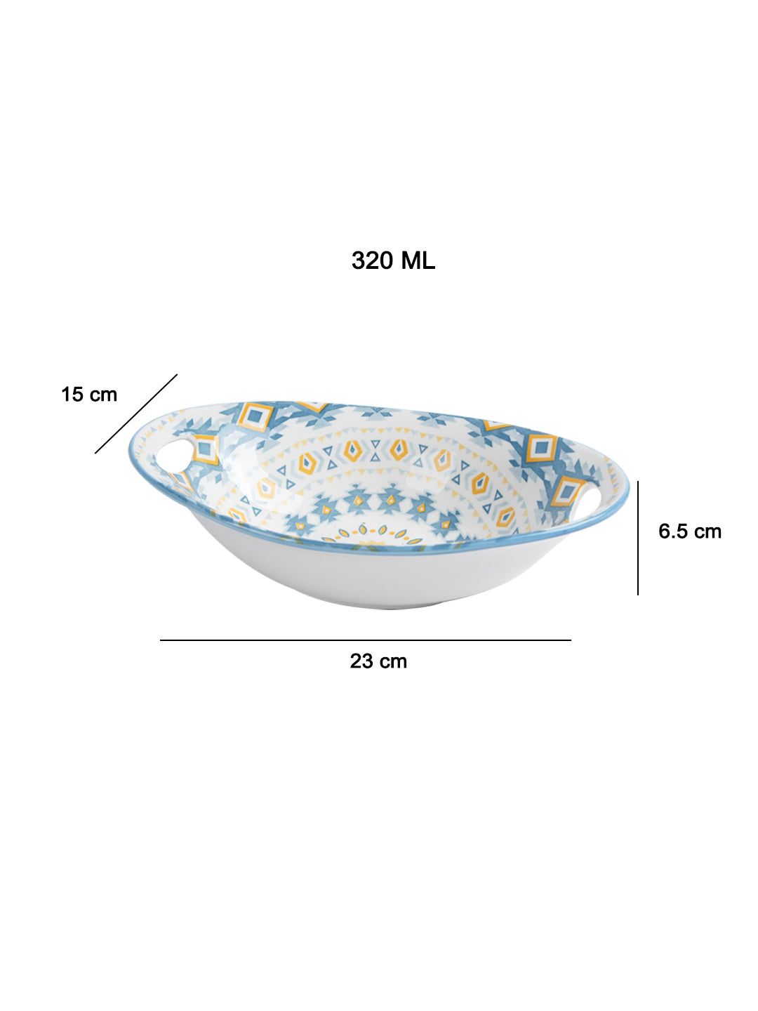 VON CASA Sky Blue Serving Platters