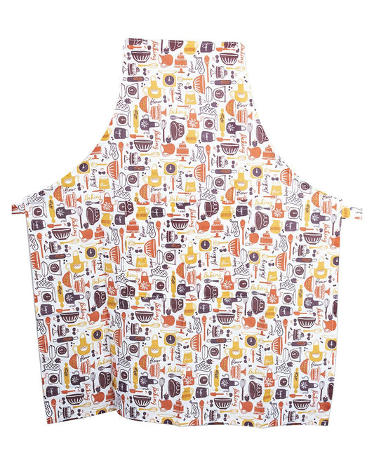 VON CASA Cotton Heat Resistant For Kitchen Pack Of 3 (1 Apron 1 Pot Holder & 1 Glove) - VON CASA