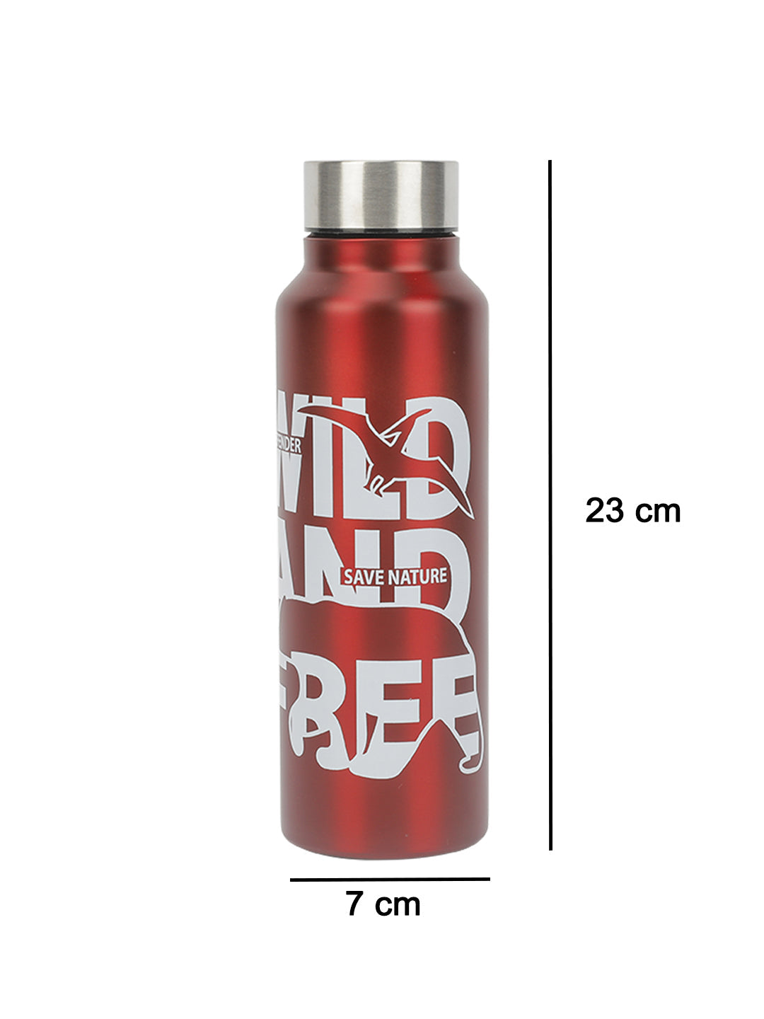 VON CASA Stainless Steel 750Ml Water Bottles - Red