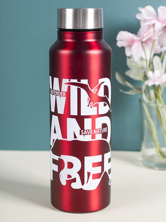 VON CASA Stainless Steel 750Ml Water Bottles - Red
