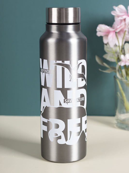 VON CASA Stainless Steel 750Ml Water Bottles - Grey