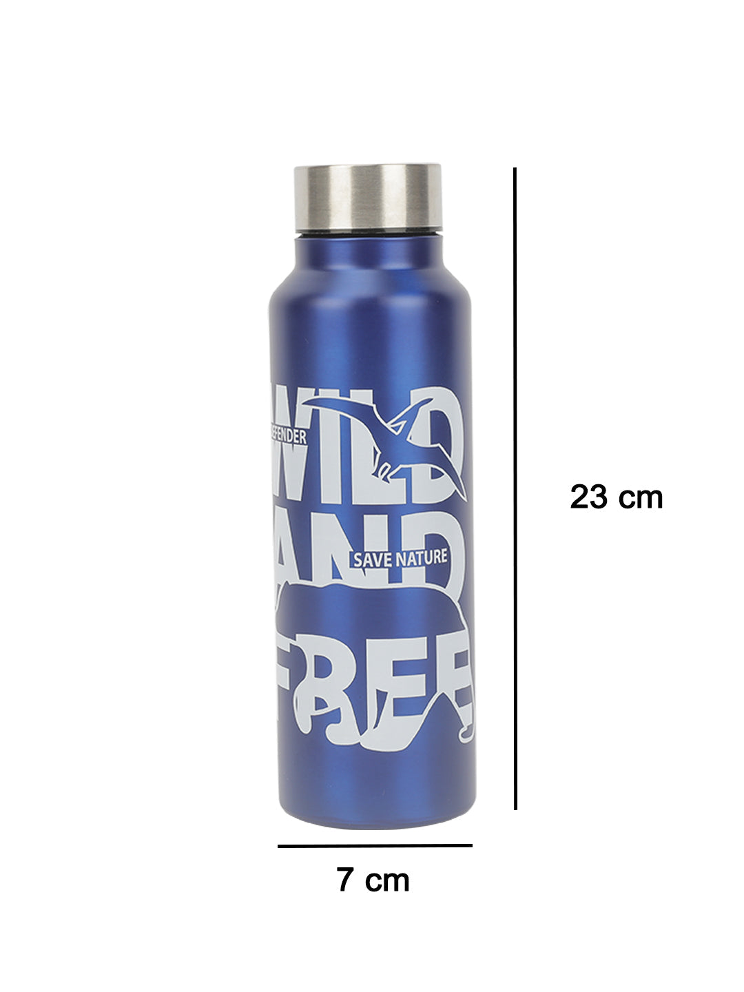 VON CASA Stainless Steel 750Ml Water Bottles - Navy Blue