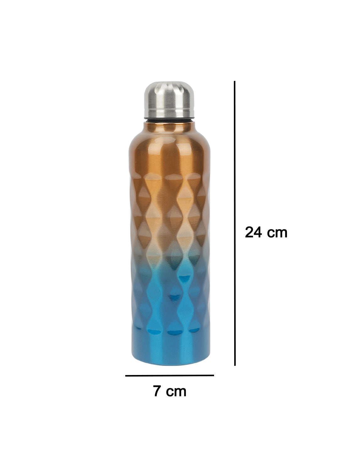 VON CASA 750Ml Gradient Color Stainless Steel Water Bottles - Copper