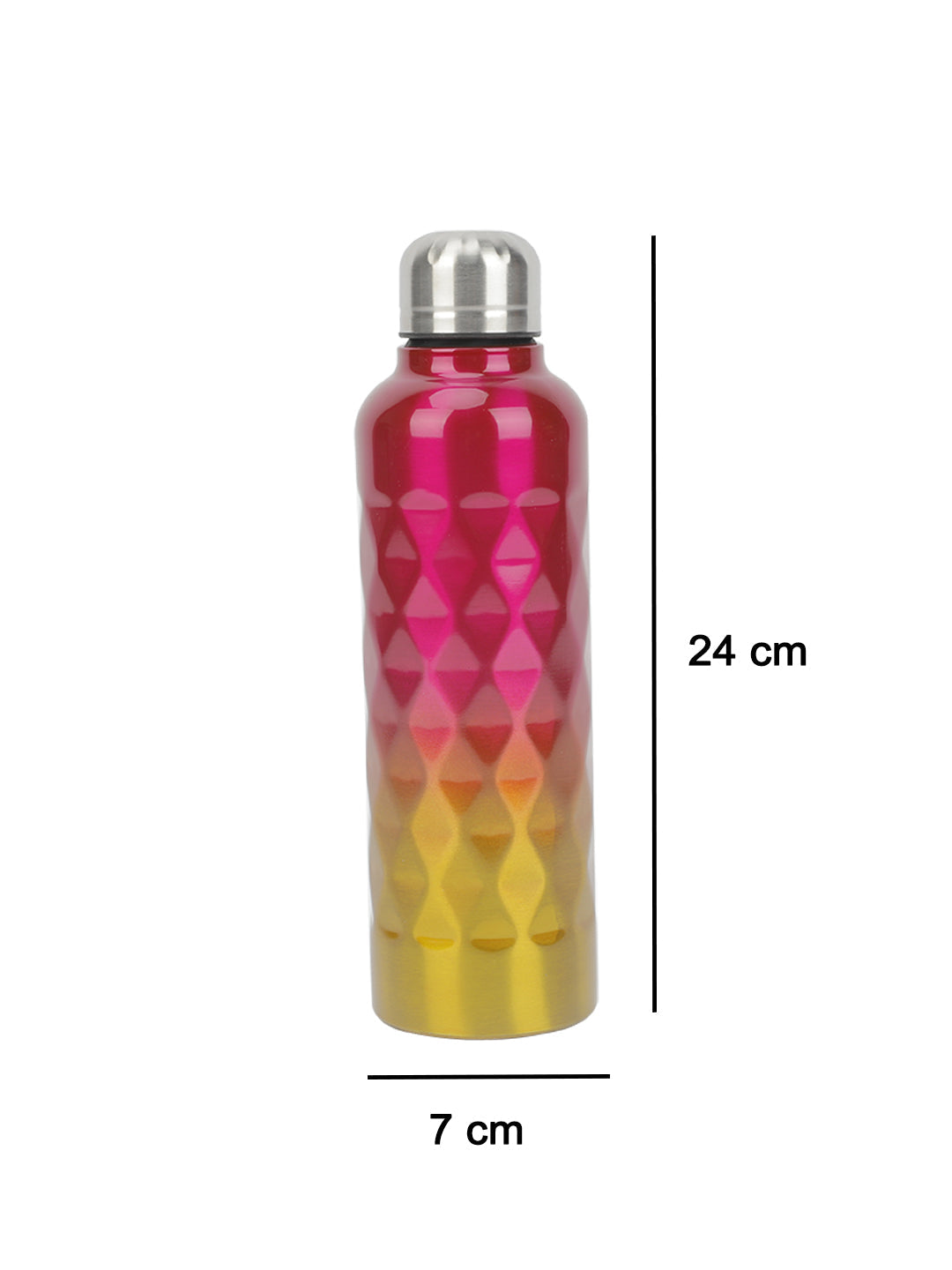 VON CASA 750Ml Gradient Color Stainless Steel Water Bottles - Pink