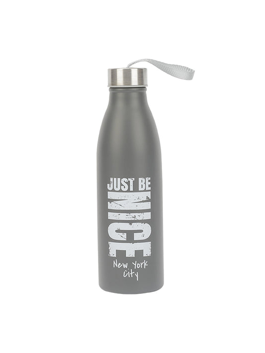 VON CASA 750Ml Stainless Steel Water Bottles With Rope - Grey