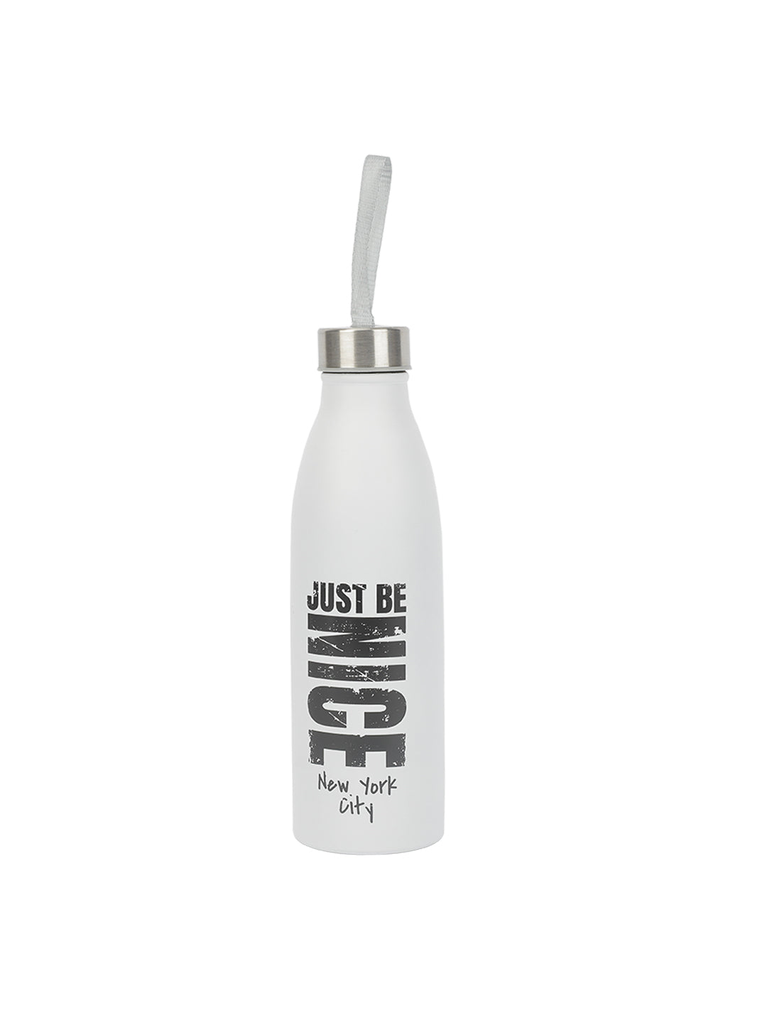 VON CASA 750Ml Stainless Steel Water Bottles With Rope - White