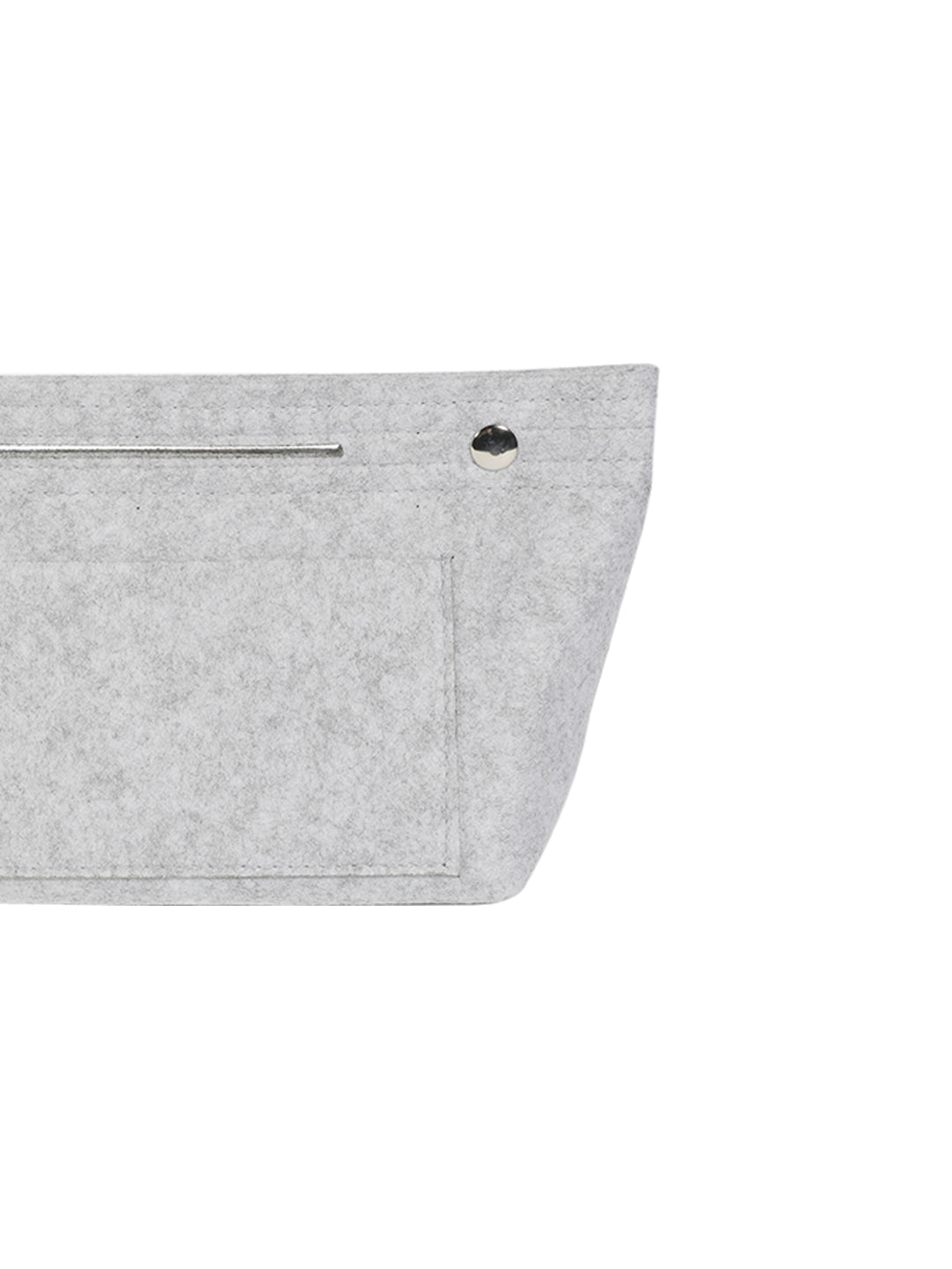 VON CASA Felt Home Storage Organizer - 25X10X15Cm - Light Grey