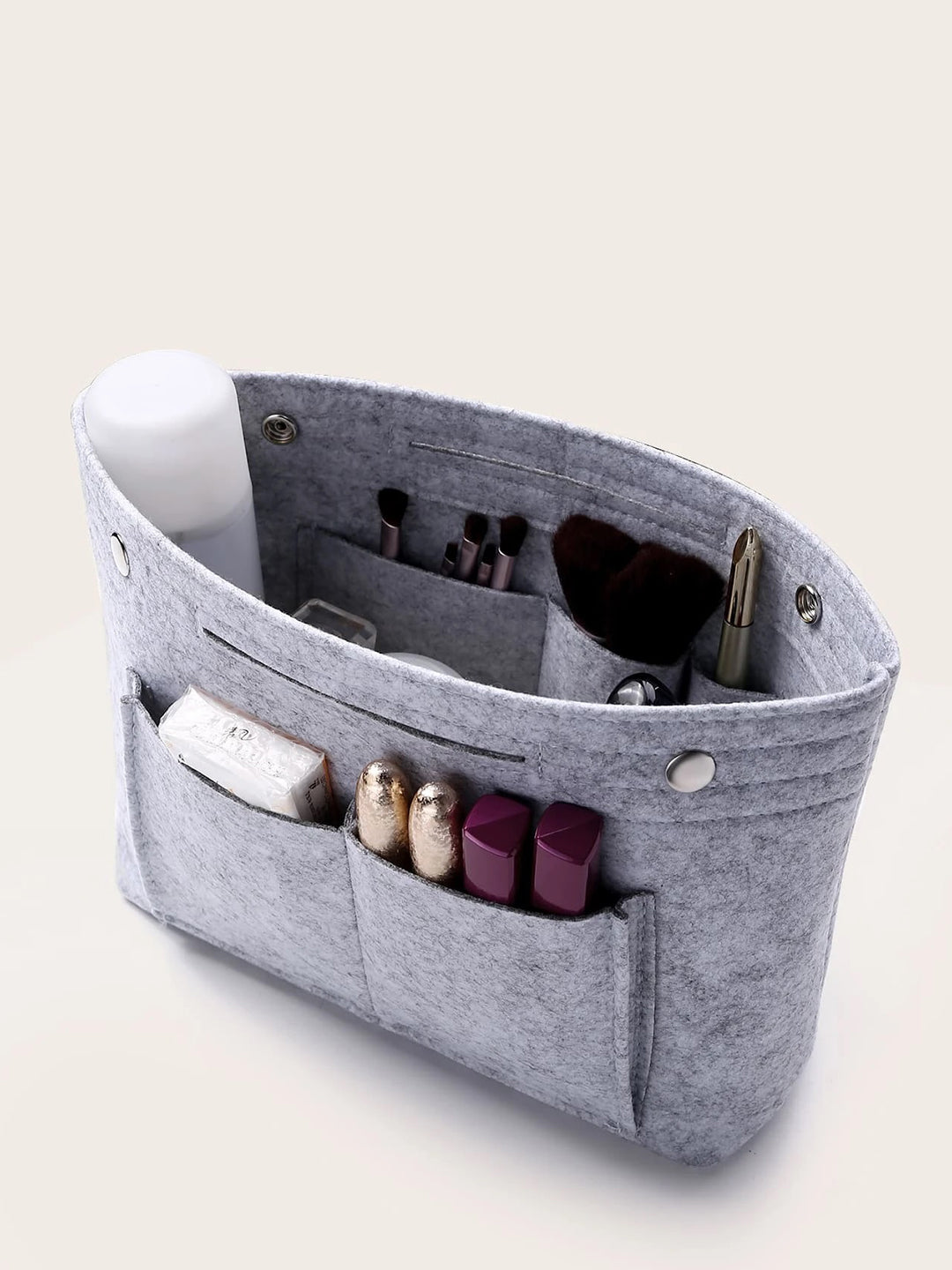 VON CASA Felt Home Storage Organizer - 25X10X15Cm - Light Grey