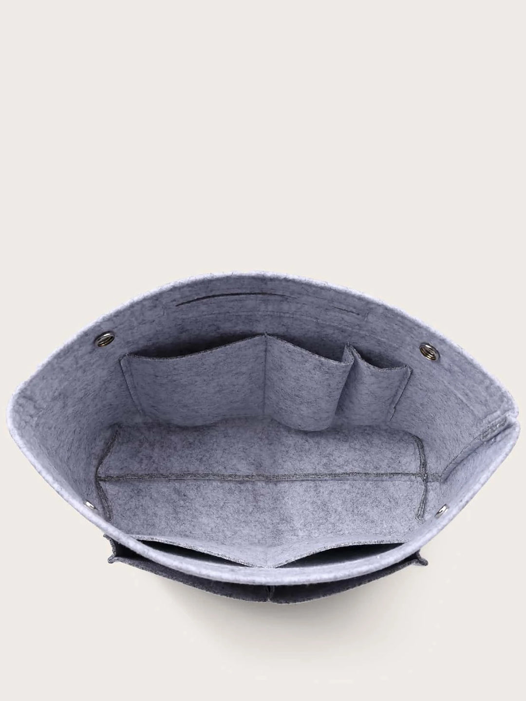 VON CASA Felt Home Storage Organizer - 25X10X15Cm - Light Grey