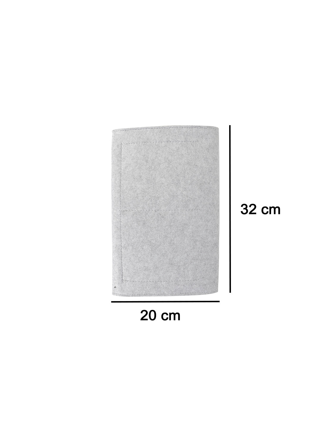 VON CASA Felt Home Storage Organizer - 32X20X0.2Cm - Light Grey