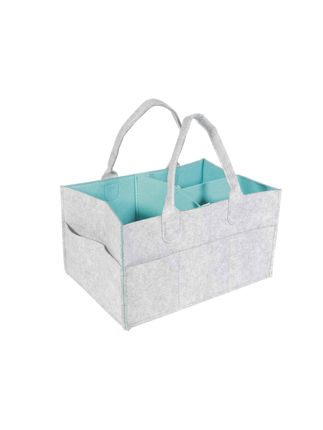 VON CASA Square Felt Home Storge Organizer - 34X24X18Cm - Light Grey