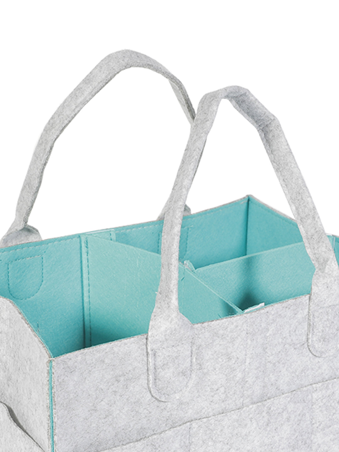 VON CASA Square Felt Home Storge Organizer - 34X24X18Cm - Light Grey