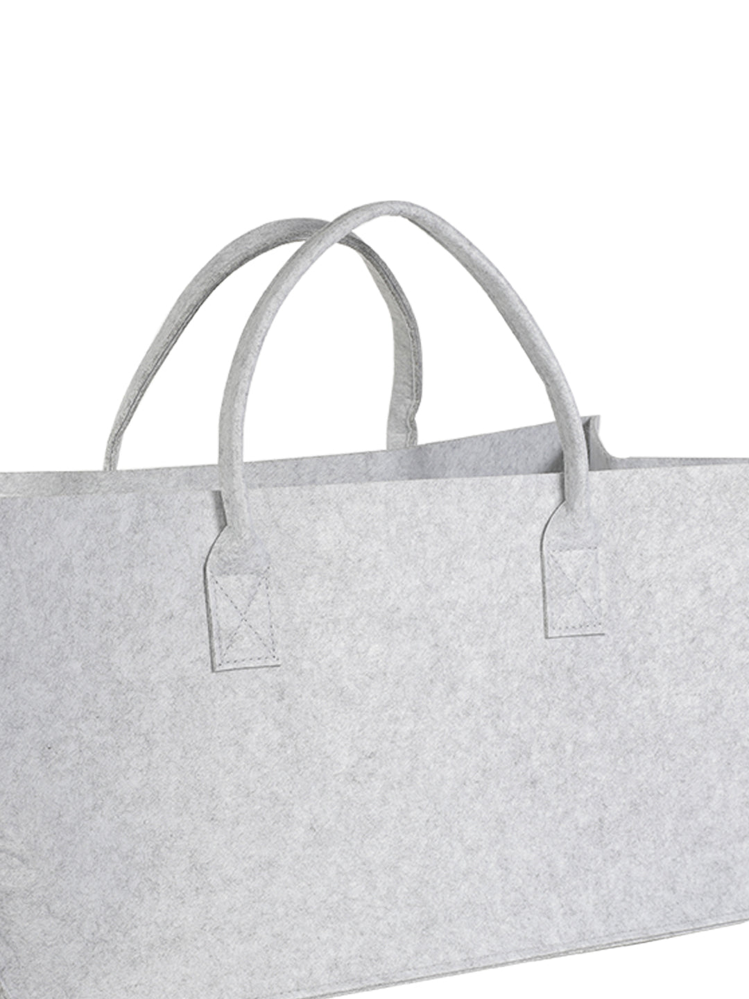 VON CASA Large Capacity Felt Bags For Storage Home - 50X25X25Cm - Light Grey