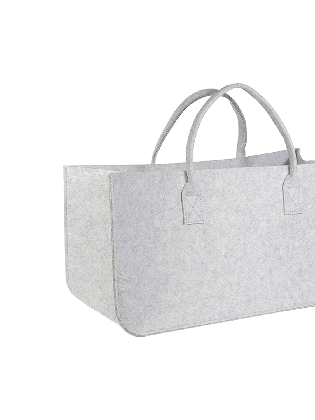 VON CASA Large Capacity Felt Bags For Storage Home - 50X25X25Cm - Light Grey