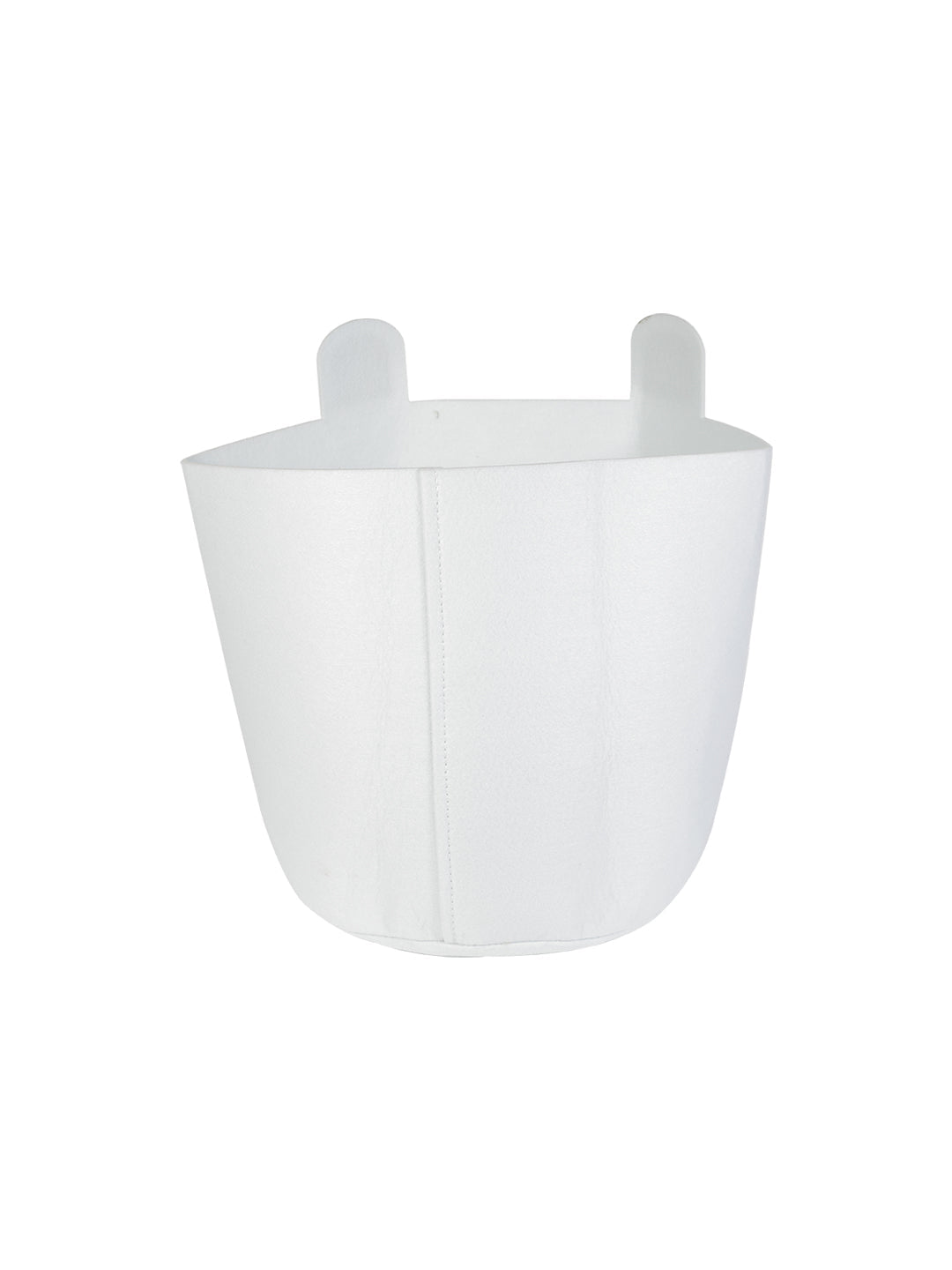VON CASA Cylindrical Felt Organizer Basket - 27 Litre, Off White